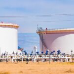 oil storage with valves